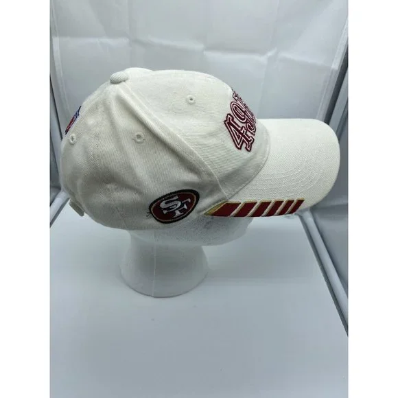 San Francisco 49ers Adjustable Adult Baseball Cap Hat Hook-Loop NFL Pro Line - Picture 2 of 8